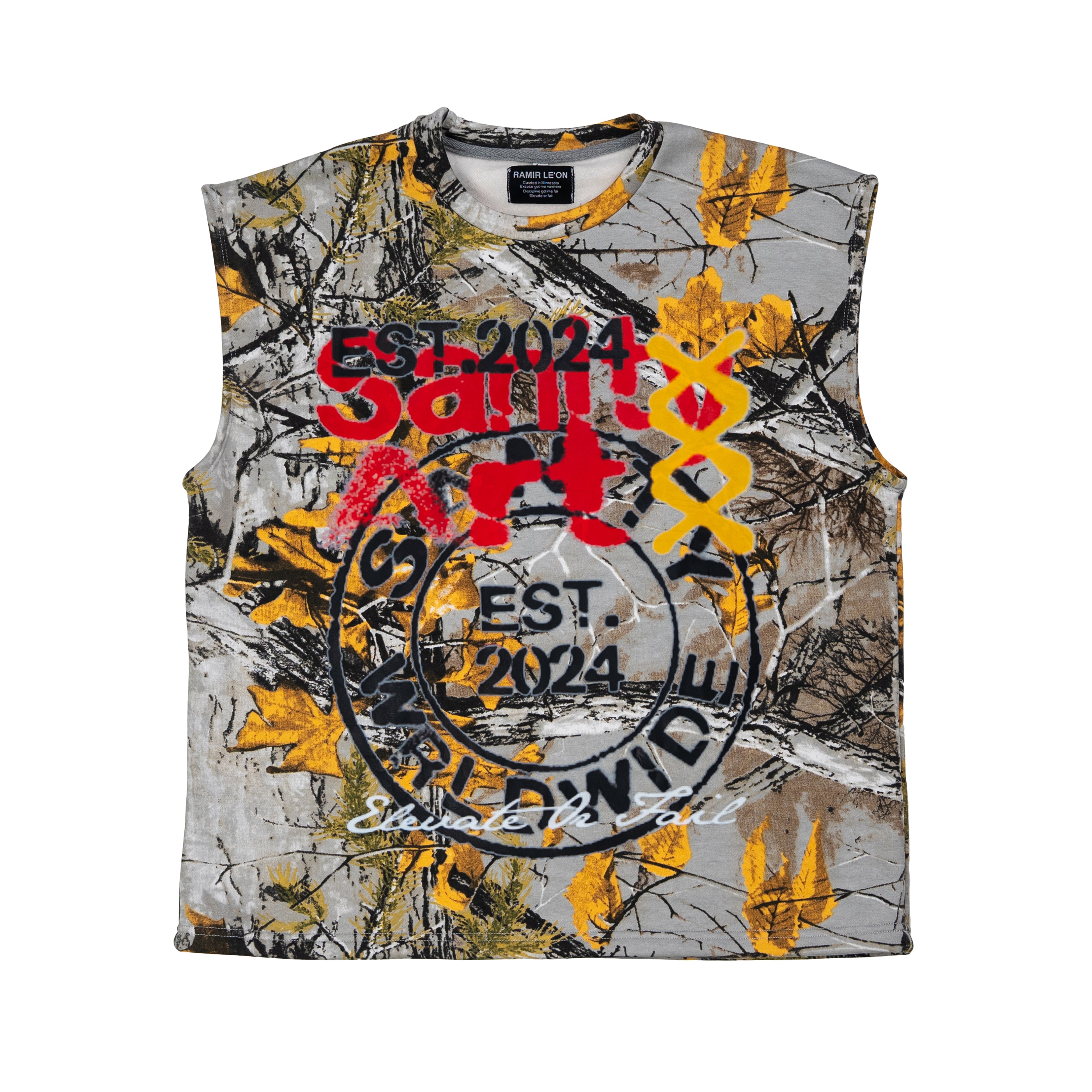 Ramir Leon Cut off  Camo Tee