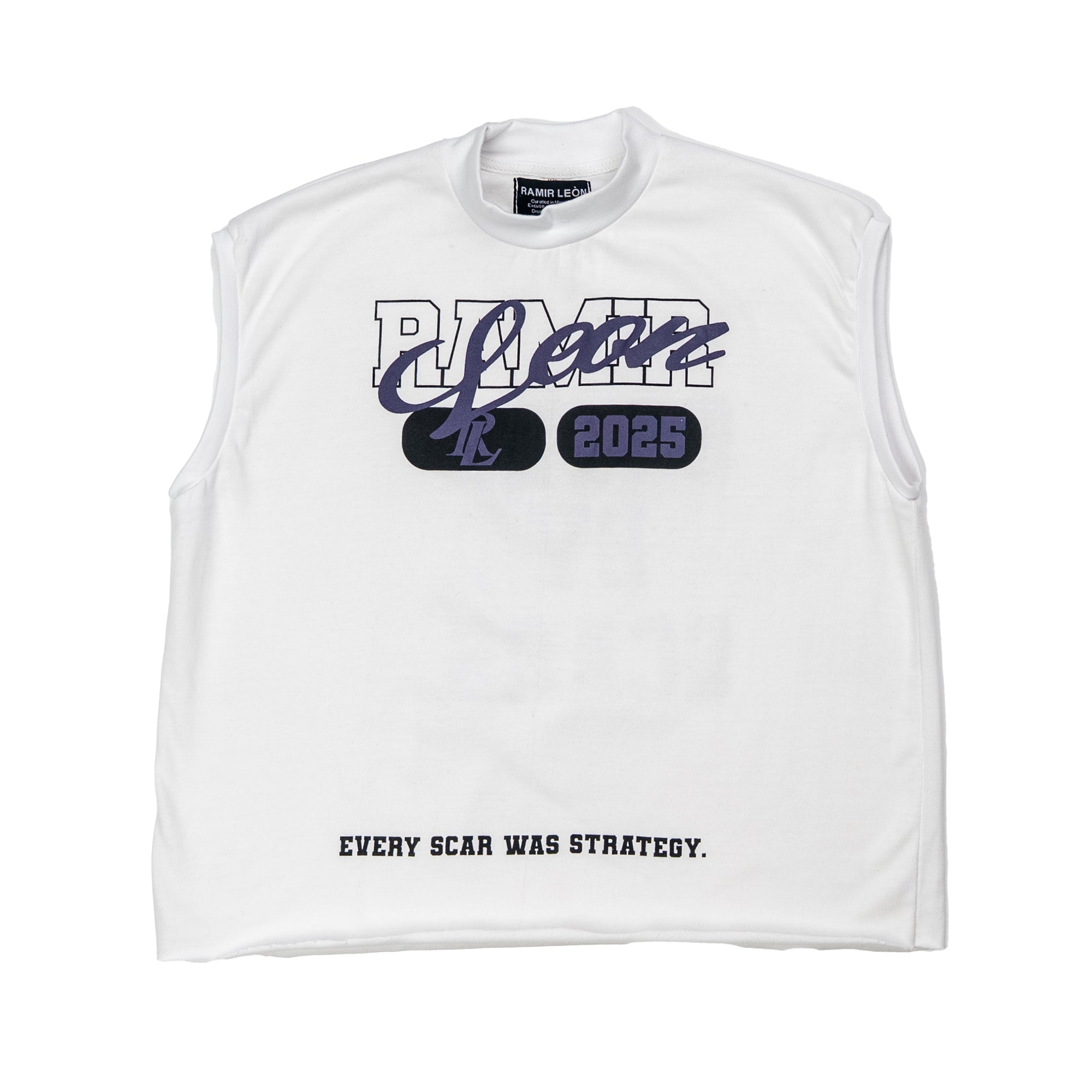 Saved By Scars Sleeveless Cropped Tee