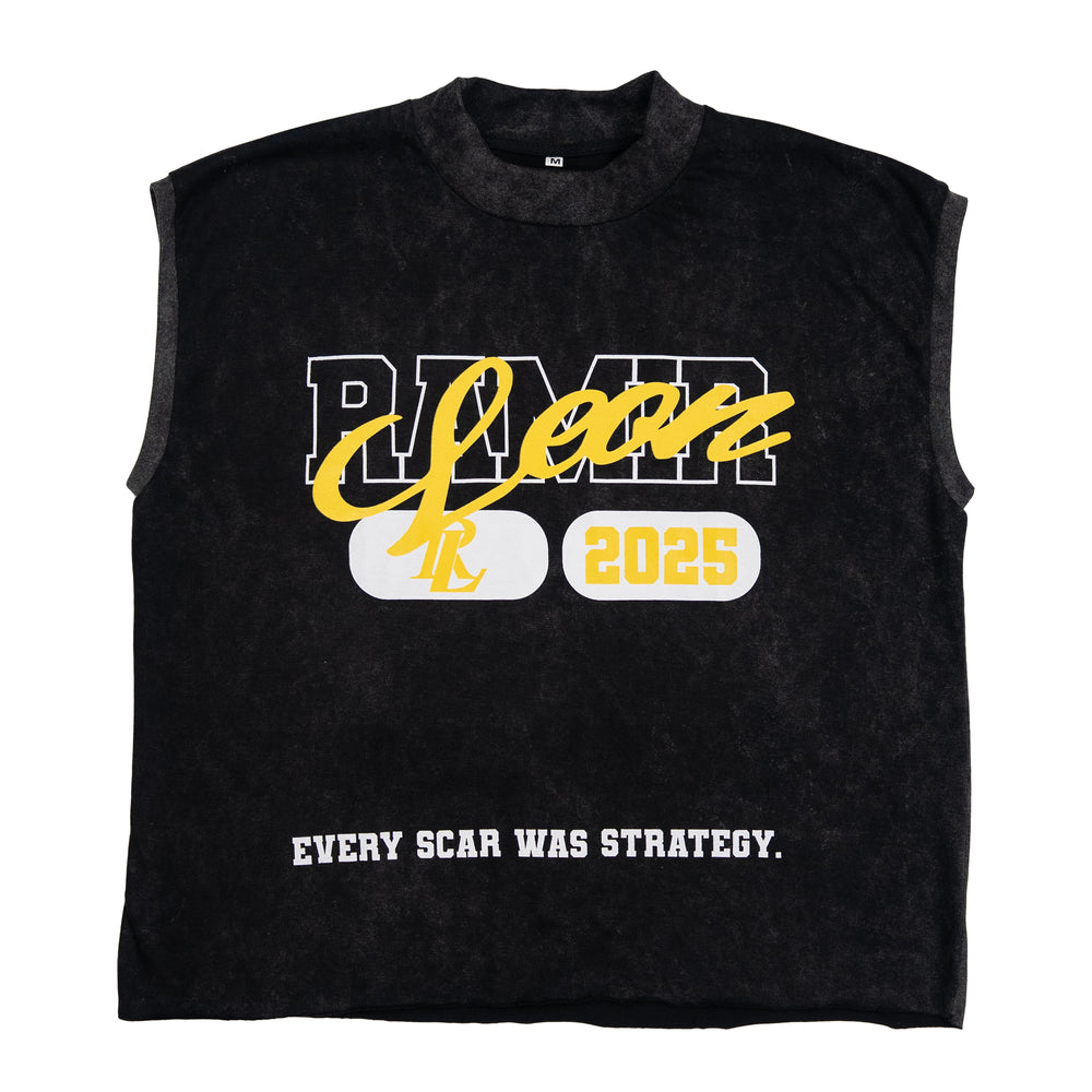 Saved By Scars Sleeveless Cropped Tee