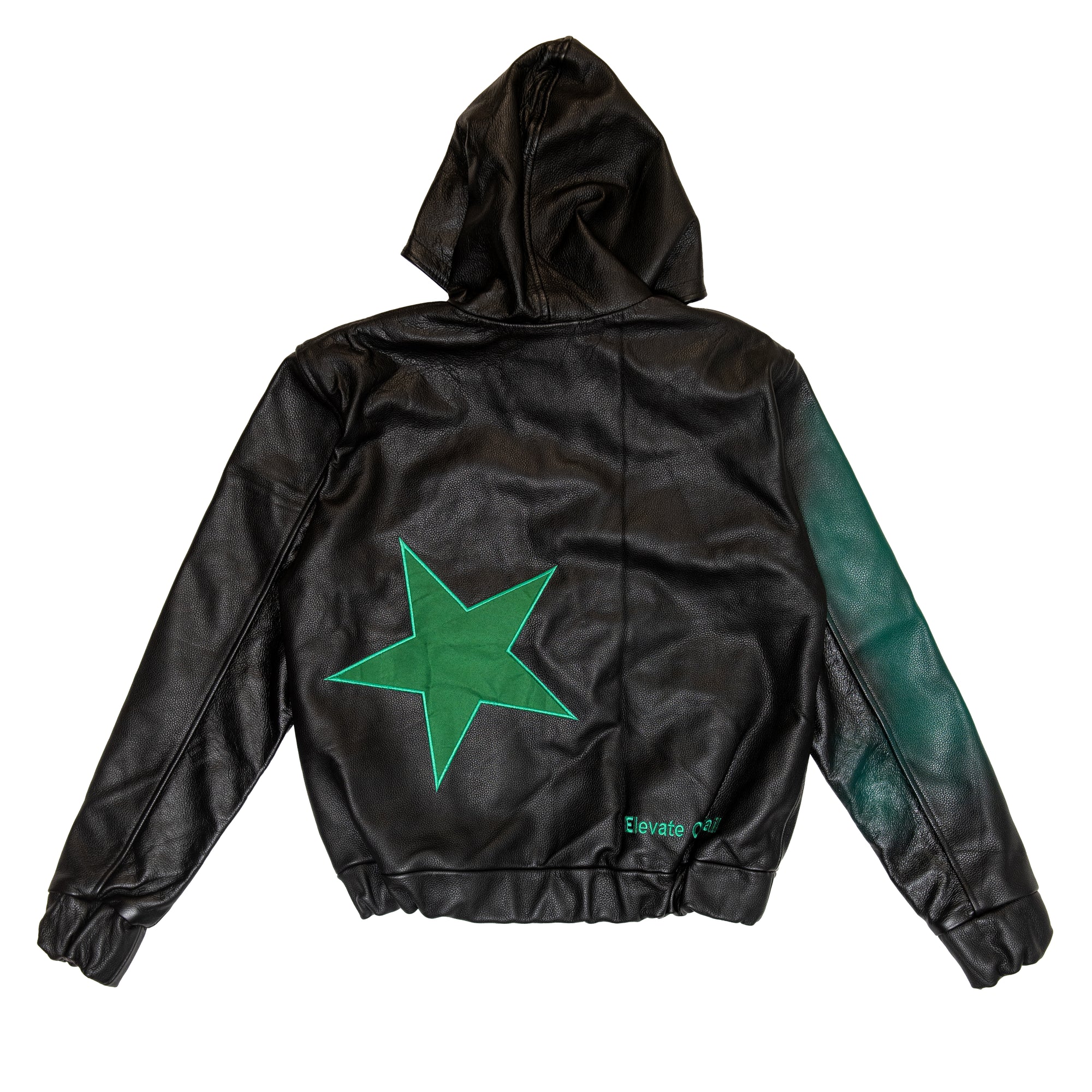 Elevate Star Leather Jacket – Emerald