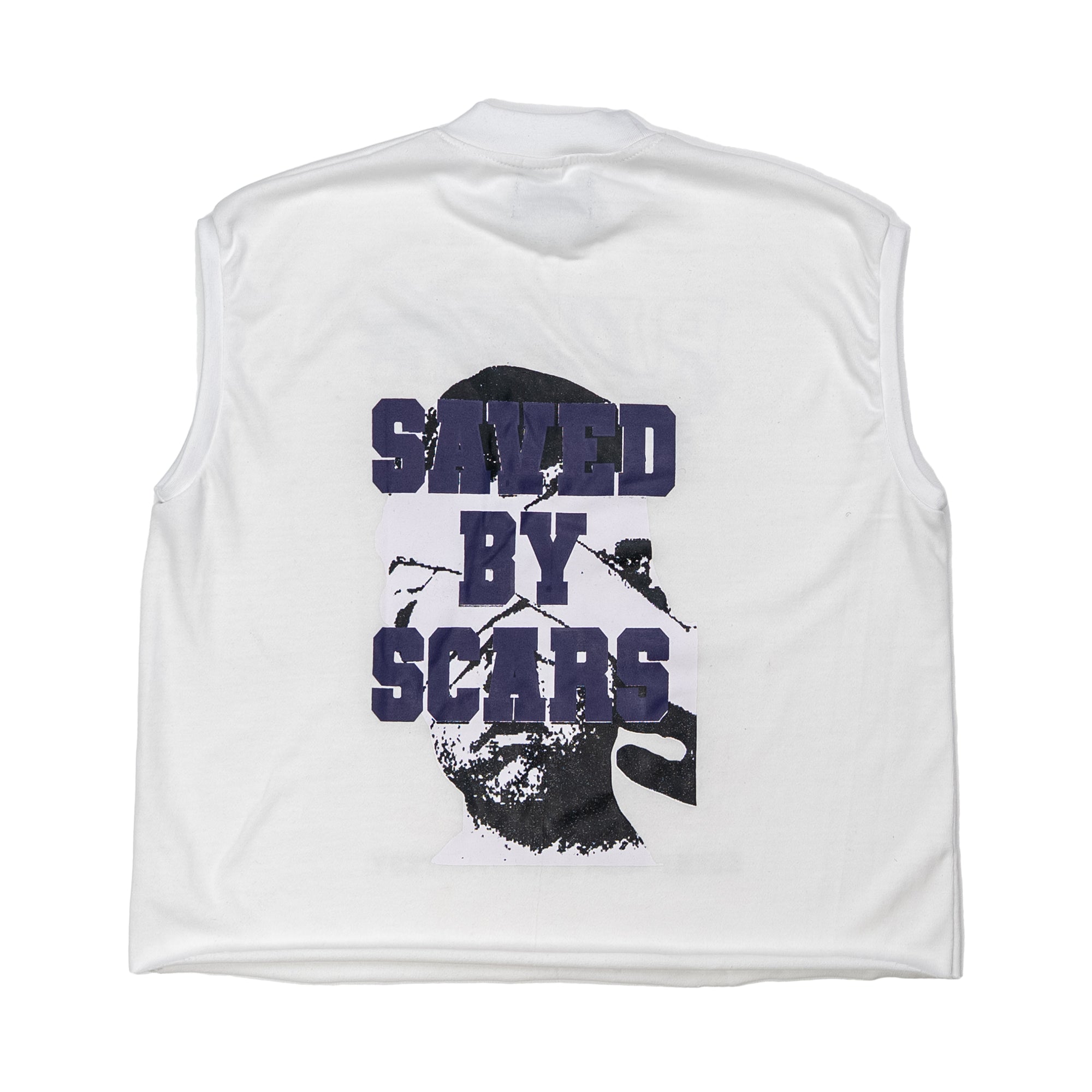 Saved By Scars Sleeveless Cropped Tee