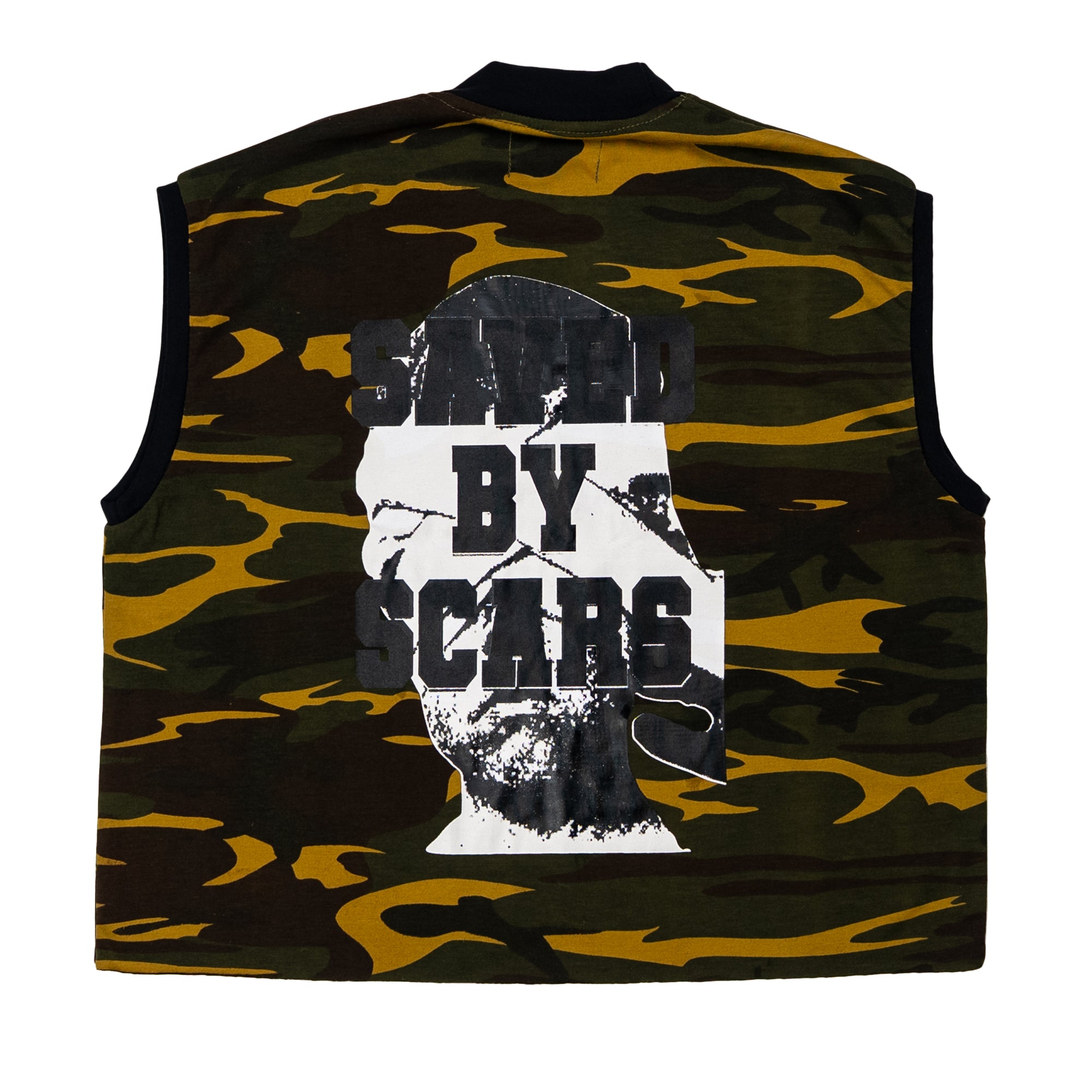 Saved By Scars Sleeveless Cropped Tee