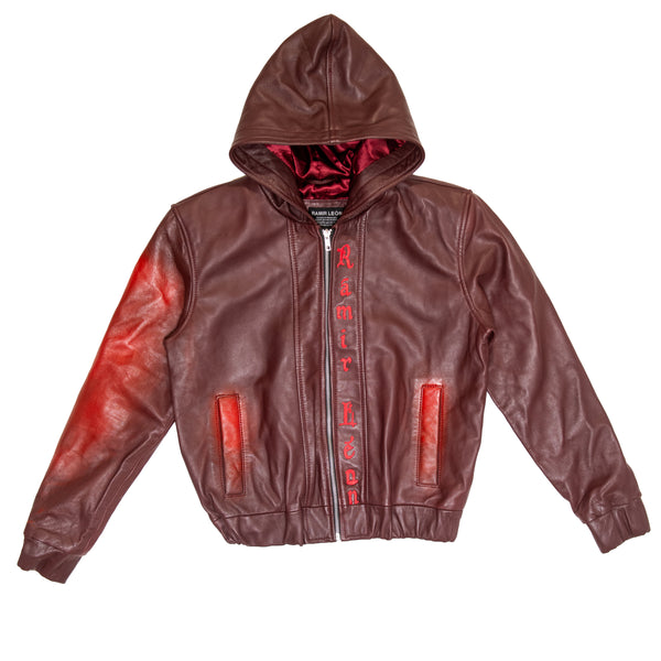 Elevate Star Leather Jacket – Oxblood